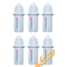 RICAMBI 6 FILTRI CARAFFA FILTRANTE FILTRA ACQUA BWT DA FRIGORIFERO FRIGO CASA